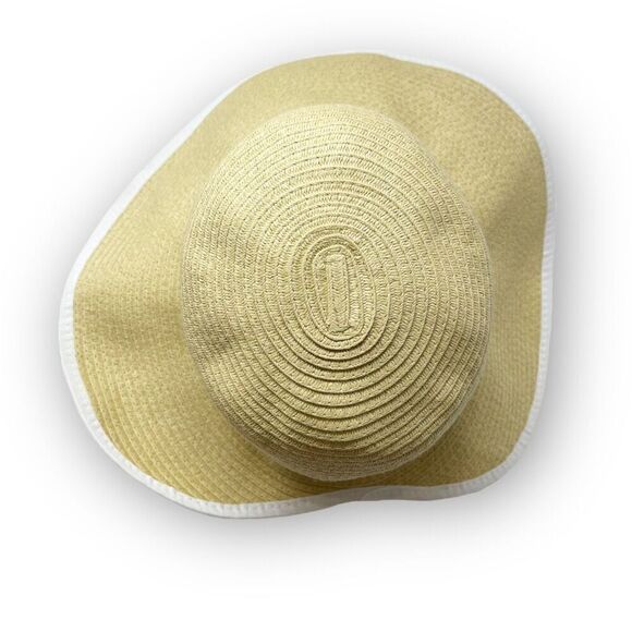 Panama Jack Floppy Open Back Face Saver Sun Hat Cap 100% Paper Women’s OSFM - Picture 6 of 8